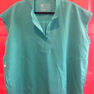 FIGS HUNTER GREEN LIMITED EDITION COLOR RAFAELA TOP IN XL